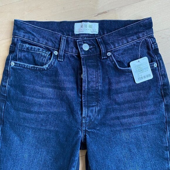 𝅺FREE People BNWT "Stella" Jean Hi-Rise Button Fly - Picture 6 of 12